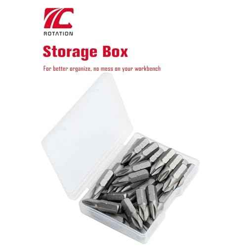 ROTATION 30-Piece Phillips #2 Bit Set PH2, Impact Grade, 1/4-inch Hex Shank, Chrome Vanadium Steel