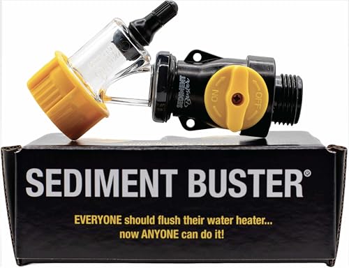 Sediment Buster Water Heater Flushing Tool for Sediment Removal & Pressure Recovery