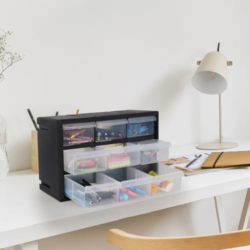 Sadstory 9-Drawer Plastic Storage Cabinet for Garage Organization