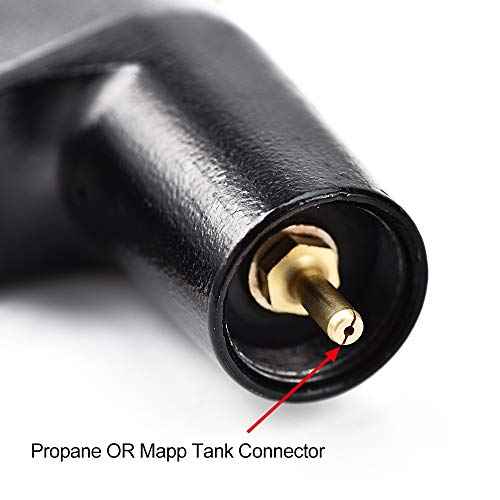SEAAN Propane Torch Head with 3 Nozzles, Trigger Start Mapp/Map Propane Gas Torch W/Push Button Igniter, Welding Torch Head for MAPP, MAP/PRO Fuel Cylinder