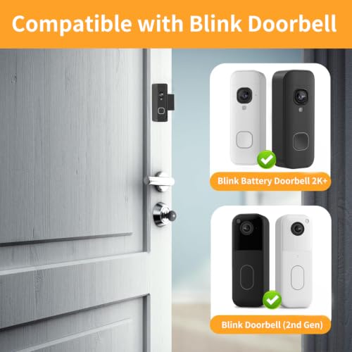 Black Blink Doorbell Mount Anti-Theft 2K Video Doorbell Bracket SENLEG