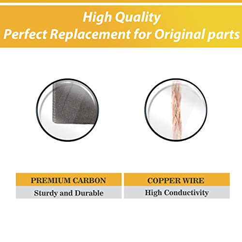 4 Pack 1617014126 Carbon Brushes Compatible with Bosch 11316EVS 11317EVS 11311EVS 11223EVS,Bosch Motor Carbon Brush Replacement Part.