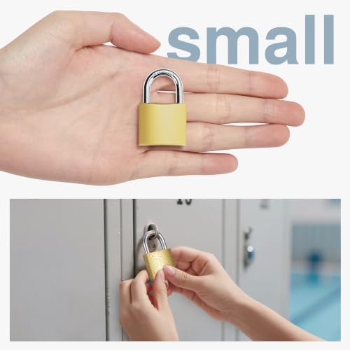 Puroma 2-Key Padlocks 32mm with 6 Keys - Luggage, Locker & School Lock