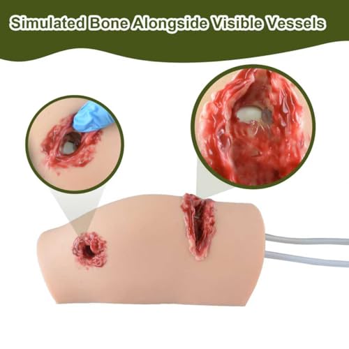 Medical Wound Packing Trainer with Simulated Bone & Bleeding System