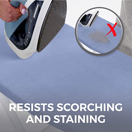 HOME GENIE Ironing Board Cover with Extra Thick Padding 15x54 Blue