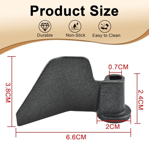 2 Pcs Bread Maker Kneading Paddle, Stainless Steel Non-Stick MARRTEUM