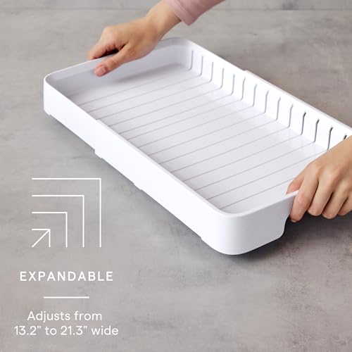 YouCopia StoraLid Expandable Food Container Lid Organizer with Tall Dividers, 40 Lid, Premium Edition