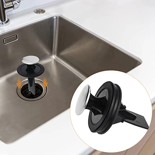 Ullnosoo 3 3/8" Splash Guard with Scraper for InSinkErator Evolution Series - Black 2 Pack