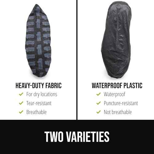 GORILLA GUARD Shoe Covers Disposable, Pack of 50 (25 Pairs) Ankle Booties, Tear and Dust Resistant Accessories for Work, Heavy Duty Safety Boot Cover for Indoors and Outdoors, Secure Fit Black