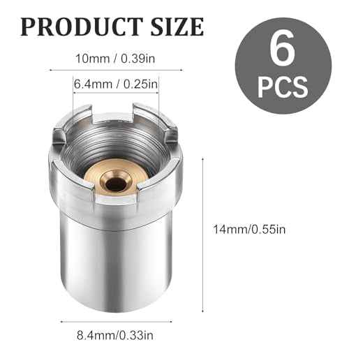 6PCS Thread Screw Converter, Thread Adapters Soldering Iron Ring Adapters Connector Repair Accessories for Connecting Soldering Irons Circuit Board Repair Electronic Equipment