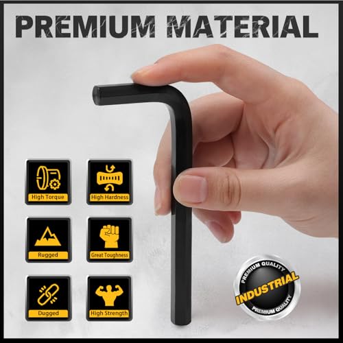ELEAD 31-Piece Hex Key Set - SAE & Metric Allen Wrenches with Torque Handle
