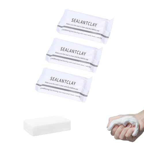 3-Pack Waterproof Sealant Mastic, 2025 New Repair Sealing Clay, for Wall Hole Repair, Air Conditioning and Drainage Pipes Quick and Easy Solution