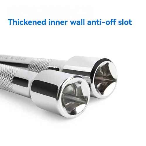 3/8" Drive Socket Extension Bar Set, Professional Socket Extension Set Include 3, 6, and 10 Inch Extensions, Premium Cr-V Steel Construction