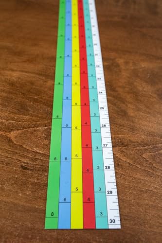 Magnetic Lumber Scale A (3/4, 4/4, 5/4, 6/4, 8/4) Printable Ruler for Sawmills