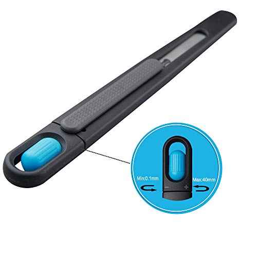 Precision Pen Knife Safety Box Cutter - Self Retractable, Slim, Adjustable blade length with Turning Knob - Perfect for Trimming, Crafts, Packages and PCB Board Work, Ideal for Cast Vinyl Company