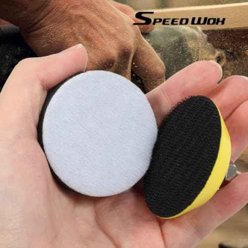 SPEEDWOX 2 Inch Hook and Loop Soft Sponge Cushion Buffer Pad 5 Pack Soft Foam Buffering Pad Sanding Sponge Hook and Loop Sponge Polishing Pad for Sanding Pad
