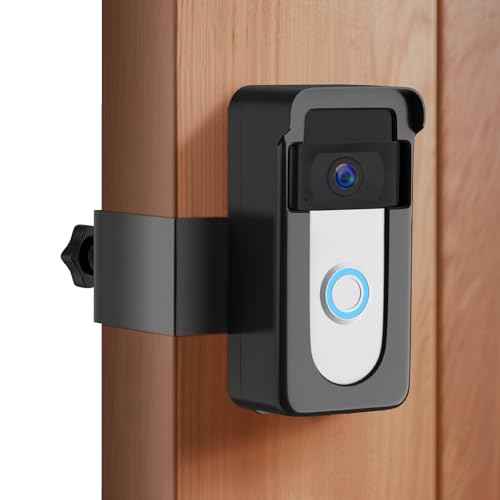 Anti-Theft Doorbell Camera Mount Compatible with Ring Battery Doorbell 2nd Gen (2020/2024 Release), 1/2/3 Plus/3/4/Battery Doorbell Plus/Pro, No Drill Camera Door Mount Holder for Houses, Rentals