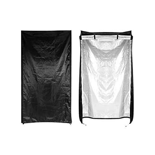 QWORK Storage Shelving Unit Cover, Wire Rack Cover for Shelf 36 x 14 x 72 inch, 210D Oxford Cloth, Keeps Rack Clean, For Home, Office, Storage and Garage, Black