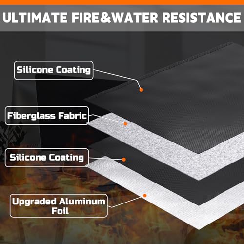 Fireproof Diversion Safe with Lock and Anti-theft, Hanger Diversion 17.7"x16.4", Hidden Safe Four-layer Waterproof and Fireproof, Waterproof Zip, Suitable for Travelling, Home Security