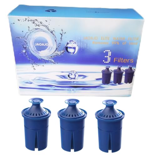 Blue Water Filter Replacements for Brita Pitchers - NSF Certified, 3 Pack