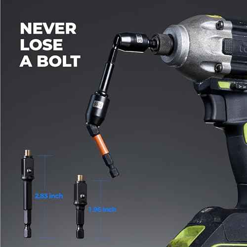 toolant HVAC Tools Nut Driver Set, Impact Magnetic SAE Interchange Nut Driver, 1/4'' 5/16'' 3/8'' 7/16'' 1/2'' for Automotive Repair, Electrical Work