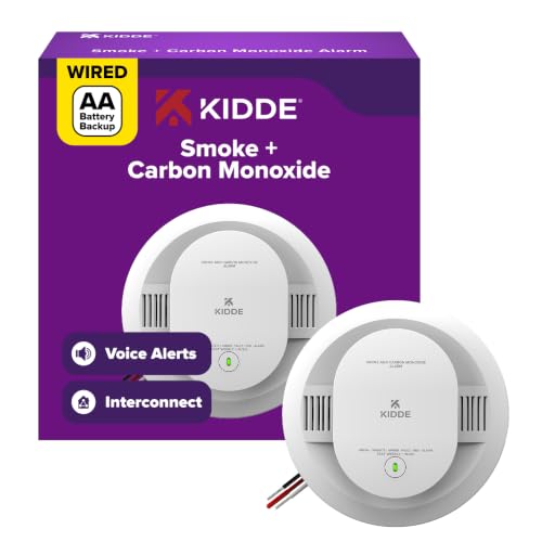 Kidde Smoke & CO Detector 30CUAR-V Hardwired with AA Backup 1 Pack
