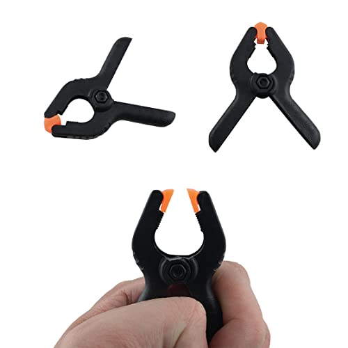 Nylon Spring Clamp JianLing 10pcs 2" Black Plastic Quick Grips Clips Grip Model Making Jewellery Craft Tools