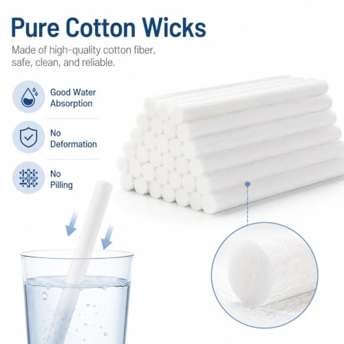 Mudder 24 Pcs Humidifier Filter Sticks 5.35'' Replacement Wicks