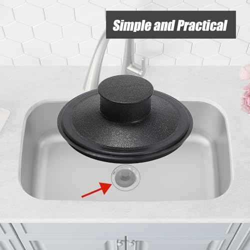 Sink Stopper Exact Replacement for InSinkErator STP-PL/STPPL for Kitchen Drain Stopper and Garbage Disposal Plug, Compatible with Standard 3-1/2" Drains from Kohler, Waste King, Whirlpool, and More