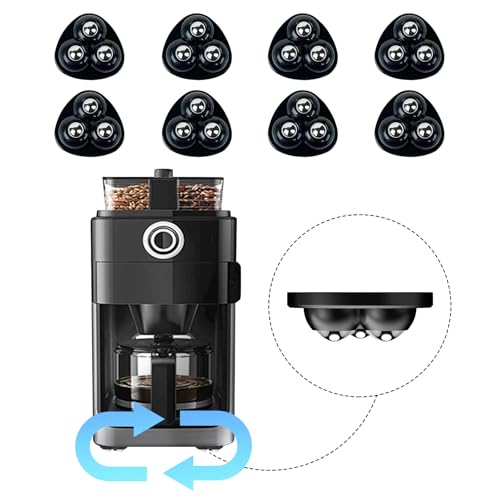 Black Self Adhesive Appliance Sliders 8 Pack for Kitchen & Furniture - Tasttin