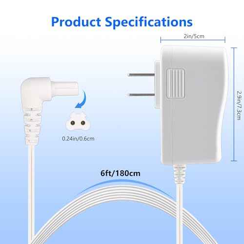 15V Vacuum Charger Compatible with Black and Decker 90627870 S003AQU1500015 90629039 Vacuum Cleaner Power Cord for Black + Decker HHVI315JO42 HFVB315J22 HHVI320JR02 Cordless Hand Vacuum Charger