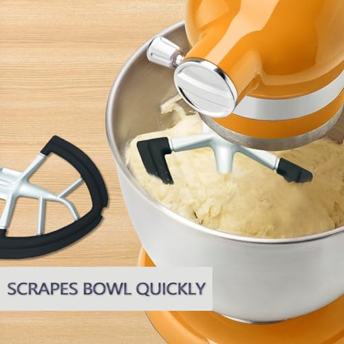 Flex Edge Beater for KitchenAid 4.5–5 Qt Tilt-Head Mixers with Silicone Edges