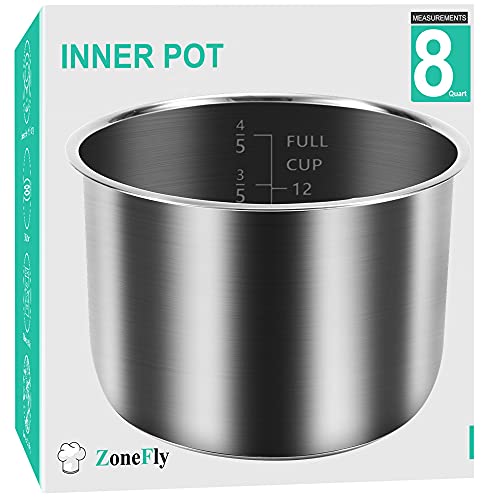 8Qt Inner Pot for Power Cooker XL PPC772 PPC780 WAL3 – Stainless Steel 18/8 3-Ply Bottom