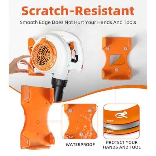 Leaf Blower Hanger, 1 Pack Handheld Blower Rack for Garage Wall, Leaf Blower Holder, Only Compatible with Stihl BG-50, BG-56, BG-66, SH-56
