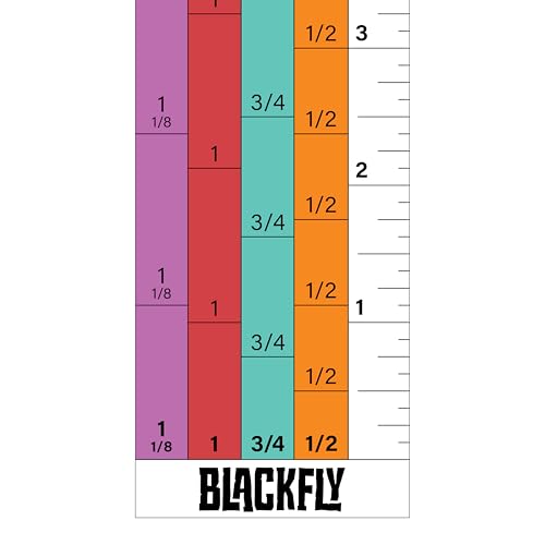 Magnetic Bottom-Up Sawmill Scale 36" with 1/2, 3/4, 1 and 1-1/8" increments, Removable Ruler
