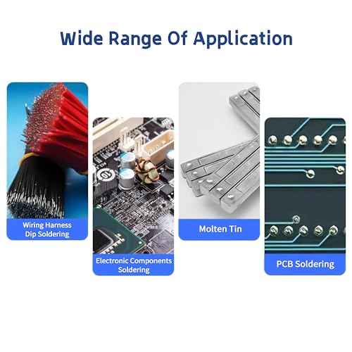 Solder Pot 250W 110V For Electrical Soldering Melt Various Metals Include 2 Pots & 1 Scraper for Welding and Soldering Bath