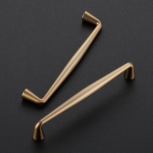 Ravinte 5 Inch Champagne Bronze Cabinet Handles Pack of 10 - Modern Zinc Alloy Pulls