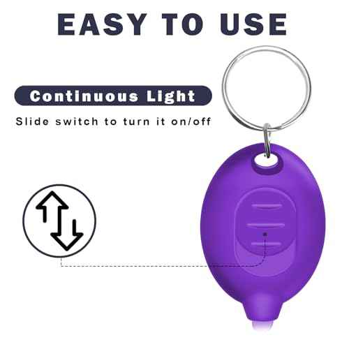 Mini UV Led Keychain Flashlight, Tiny Flashlight, Small Black Light Key Ring Flashlight, 12 Lumen Portable Ultra Bright Battery Powered Mini Black Light for Detector & Scorpion Finder (6PCS)