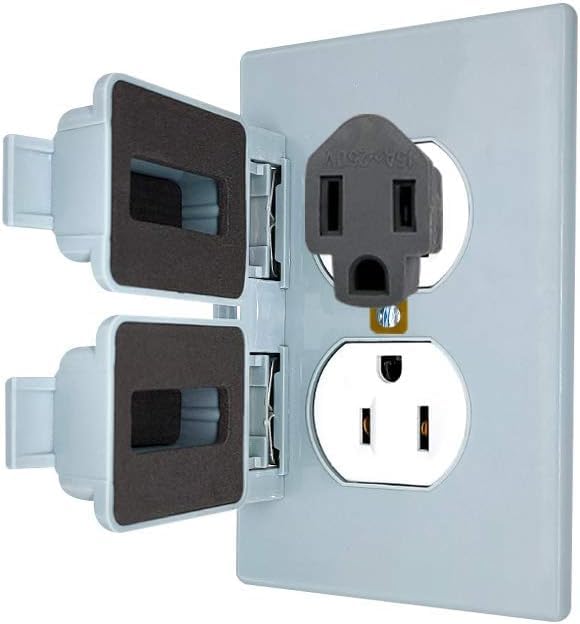 Polarized 3 Prong to 2 Prong Grounding Adapter - Indoor Use, 3 Pack