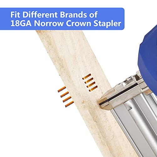 SimCos 18GA Narrow Crown Staples 1/2"-1-1/2" Assorted Sizes 2000 pcs - Compatible with Most Staplers