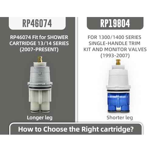 RP46074 Compatible with Delta 13/14 Series Bath Tub Shower Faucet Single Handle Universal MultiChoice Rough-in Valve Monitor Cartridge Repair Assembly Plumbing Parts