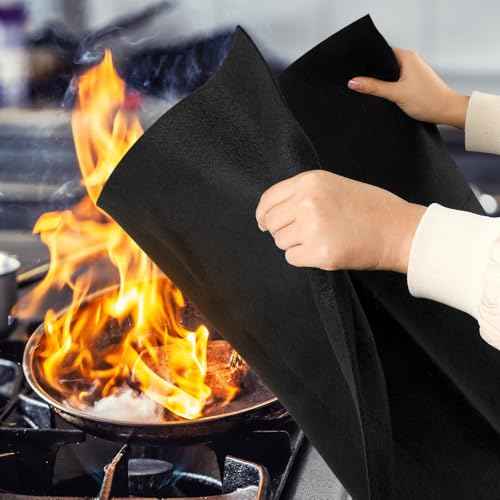 UNIFAMILY 40" x 40" Carbon Felt Welding Blanket Fireproof, Fire Retardant Blankets, Heat Resistant Fabric mat UP to 1800¡ÆF, Fire Resistant Mat for Soldering Welding Brazing Plumbing