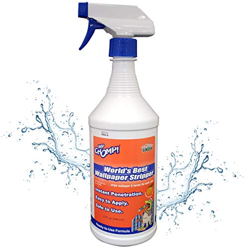 WP Chomp Wallpaper Stripper - Fast-Acting Sticky Paste Remover 32oz, Citrus Scent
