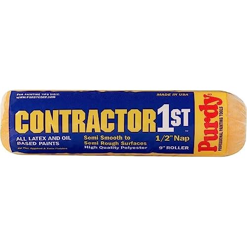 Purdy 144688093 Contractor 1st Roller Cover, 9 inch x 1/2 inch Nap