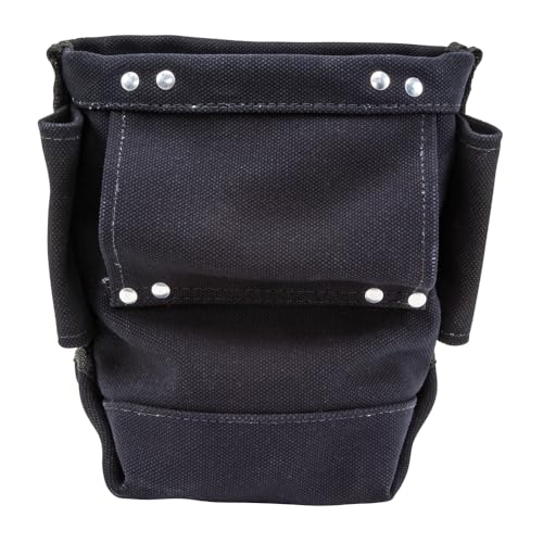 Klein Tools Flame Resistant Canvas Tool Bag with 3 Pockets, 9x5x10 Inch