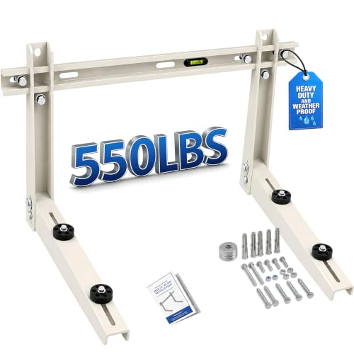 Heavy Duty Mini Split Wall Mount Bracket for 9000–36000 BTU AC, 550 lb Capacity