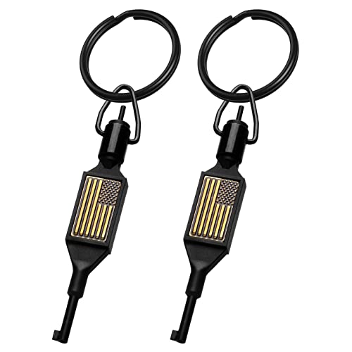 JOTOVO Universal Swivel Handcuff Key 2-Pack with Detachable Keyring for Standard Cuffs