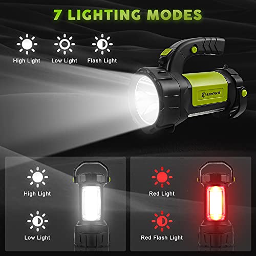 AlpsWolf Rechargeable Camping Lantern with 800LM Brightness, 3600mAh Power Bank, Green, 1 Pack