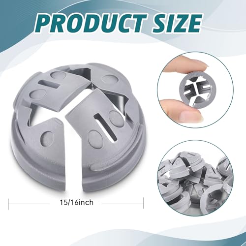 Sintuff Bulk 50 Pcs 3/8-1/2 Inch Push-In Cable Connectors - Non-Metallic