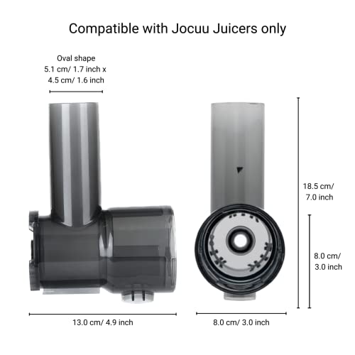 Jocuu Juicer Feeding Chute Replacement Part for ZM1503 Slow Masticating Juicer